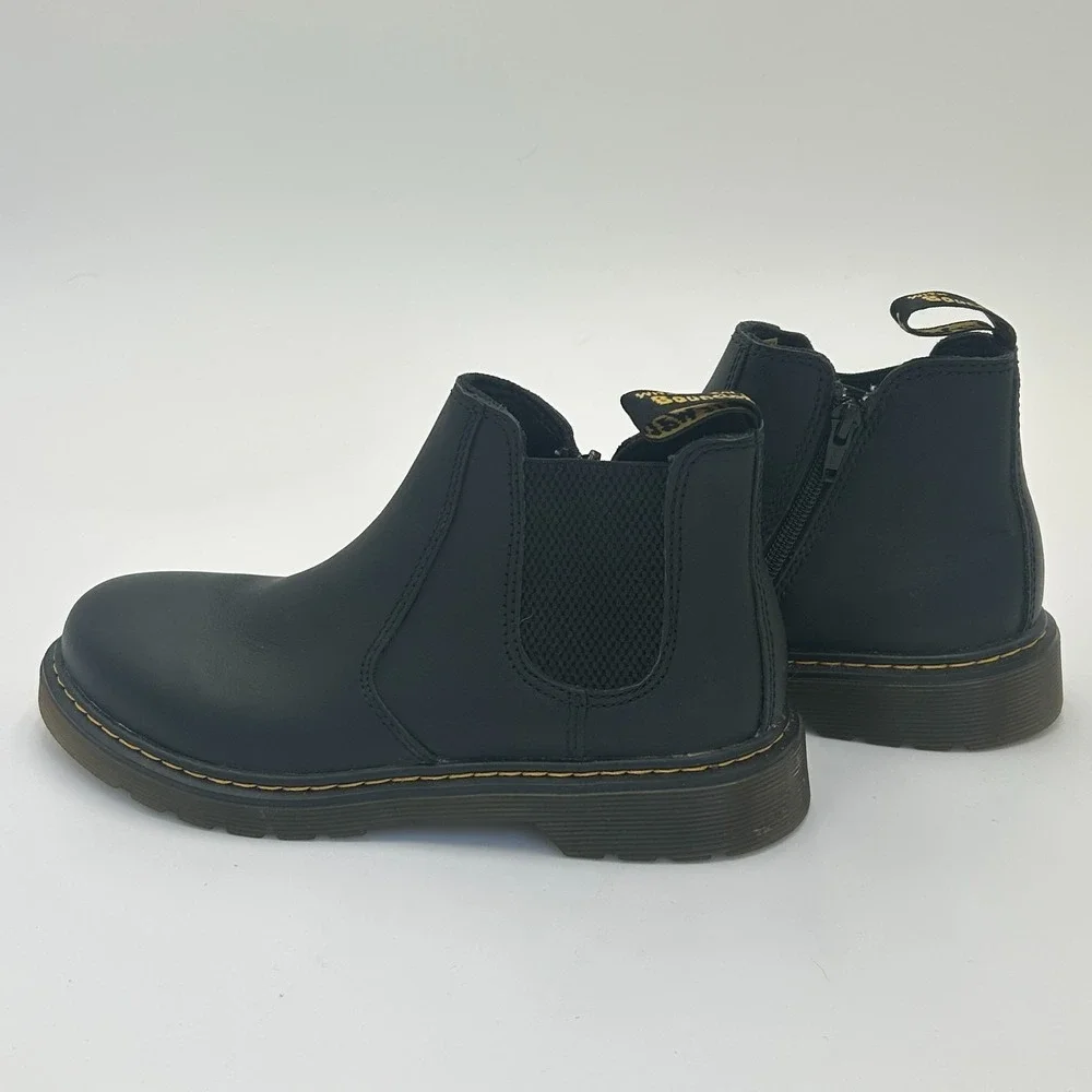 Dr Martens 2976 Chelsea Boots Black Leather Mens 6 Pull On AirWair